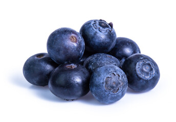 blueberry fruit isolated on white background