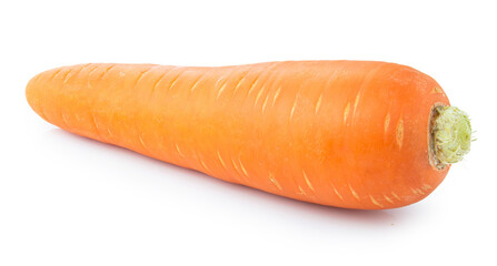 fresh vegetable carrots isolated on white background