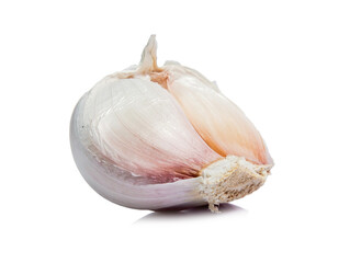 garlic isolated on white background
