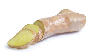 ginger root isolated on white background