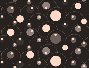 abstract hanging droplets seamless pattern gray brown