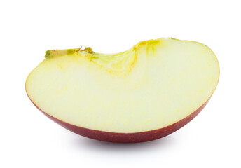 Clipping path red apple fruit isolated on white background