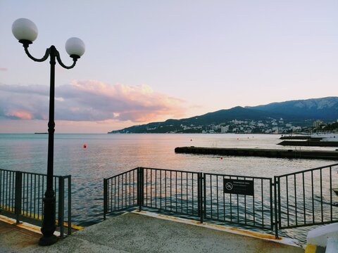 Sunset view to the Yalta