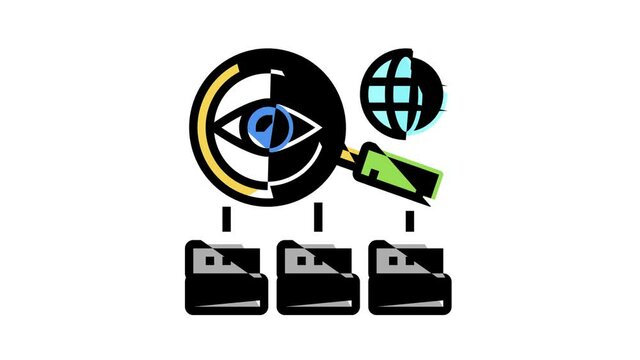 Ssh, Sftp File Transfer Protocol Icon Animation Security And Protection Data Server And Information, Network Folder And Sftp File