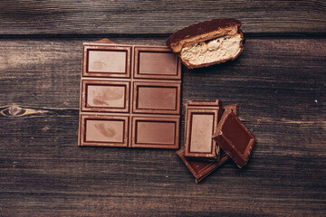 chocolate sweets restaurant cocoa candy wooden background