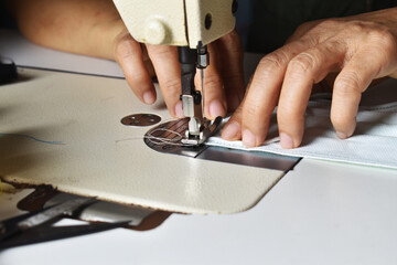 sewing machine in a sewing machine