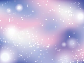 Fototapeta na wymiar Pink purple pastel bokeh, snow dreams background