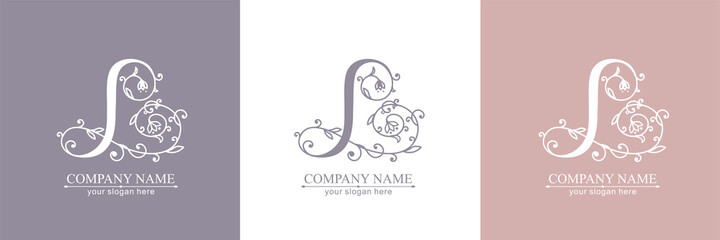 Premium Vector L logo. Monnogram, lettering. Personal logo or sign for branding an elite company.