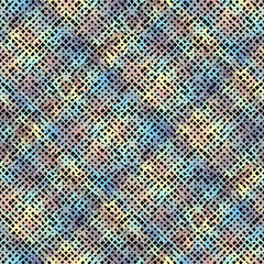 Seamless plaid pattern. Imitation of a texture of rough canvas. Vector image.