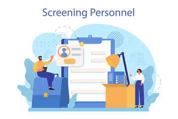 Personnel screening concept. Business recruitment and empolyee