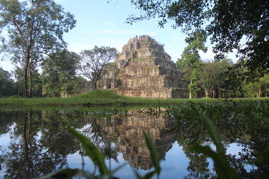 Cambodia. Prasat Thom temple. Koh Ker is a remote archaeological site in northern Cambodia about 120 kilometers away from Siem Reap and the ancient site of Angkor. Preah Vihear province.