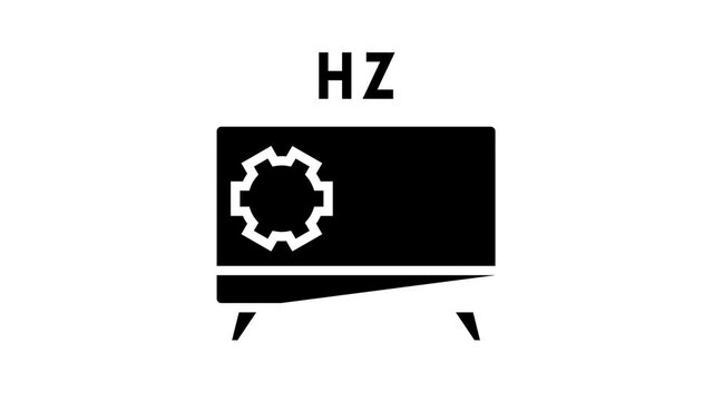 Computer Pc Monitor Icon Animation Full Hd And 4k Resolution, Oled, Ips And Led Display, Hdmi, Vga And Dvi Computer Screen Port