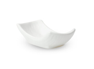white bowl ceramic  isolated on white background