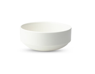 white bowl ceramic  isolated on white background