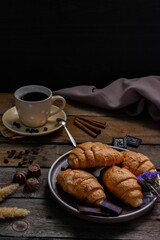 coffee and croissant
