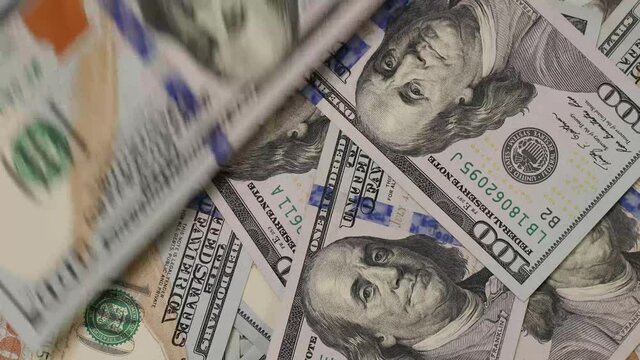 counting money. Financial operations with cash money, easy and dirty money. Concept of investment, success, financial prospects or career advancement.