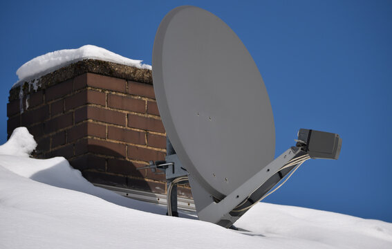 Satellitensch&uuml;ssel im Winter 