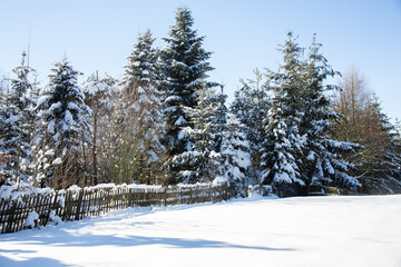 winter im erzgebirge