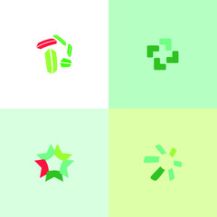 Different abstract trendy symbols for your design