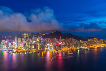 Hong Kong Cityscape at Night