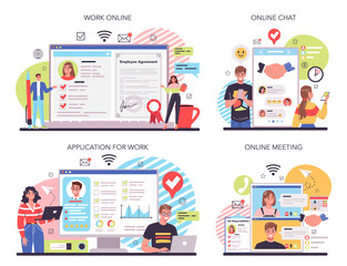 Worker responsibilities online service or platform set. Personnel management