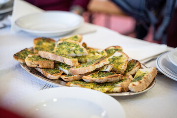 bread with pesto