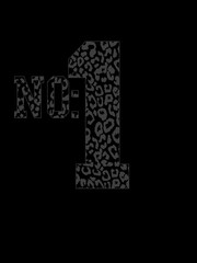 leopard texture print design with text