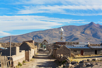 Fototapeta na wymiar Village in Bolivia