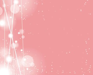 Pink white snow bokeh background, Christmas winter