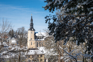 Hoffnungskirche Oberweißbach im Winter