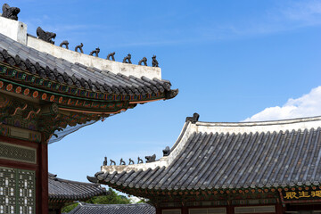 Fototapeta na wymiar Gyeongbokgung Palace in Seoul, South Korea