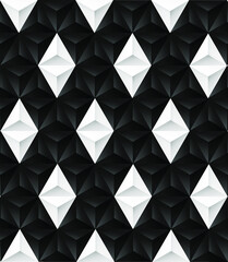 black and white geometric seamless  background