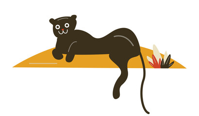 Fototapeta premium illustration of a cat