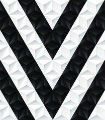black and white geometric seamless  background