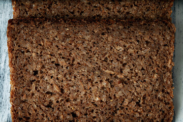 Traditional german rye bread with seeds