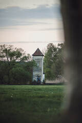 old white tower in the nature