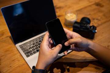 person typing on a laptop