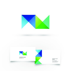 Modern icon design logo element with business card template. Best for identity and logotypes.
