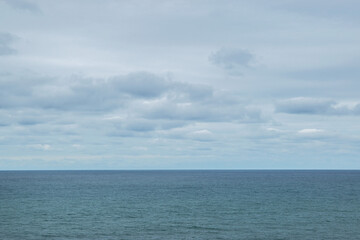 Naklejka na ściany i meble La regla de los tercios aplicada a una imagen del horizonte marino