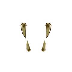 tiger canine tooth vector illustration design