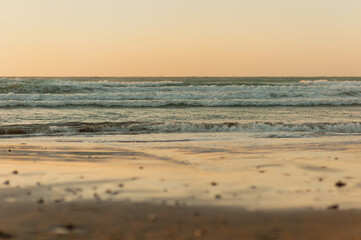 Fototapeta na wymiar seascape during the golden hour