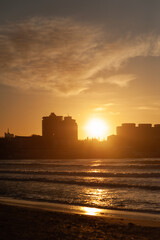 seascape during the golden hour