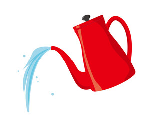 やかんのベクターイラスト　ケトル　キッチン用品