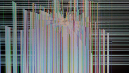 Broken TV lcd screen. Abstract background.