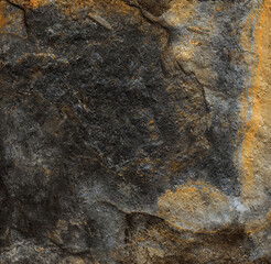 Grey and black concrete stone granite marble with yellow veins, Rusty marble of cement texture colorful effect, it can be used for interior-exterior home decoration and ceramic tile surface, wallpaper