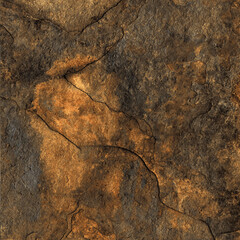 Metal Rust Stone Texture Background With Cement Effect In golden Colored Design, Natural Marble Figure With Sand Texture, Rough Stucco Wall Marble Background. Granite Ceramic Tile.