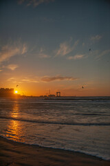seascape during the golden hour