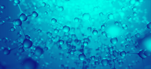 Moleküle oder Molekülketten unter dem Mikroskop: Thema Biochemie oder Mikrobiologie