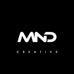 MND Letter Initial Logo Design Template Vector Illustration