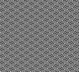 Seamless background from abstract geometric shape. Vector black pattern
